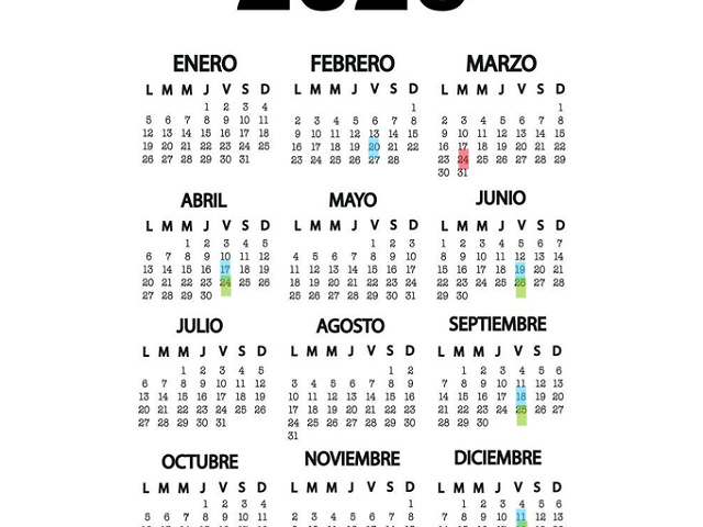 Calendario de reuniones 2026